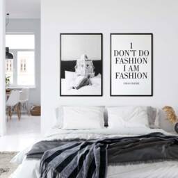 I Don't Do Fashion Quote Print Minimalist Wall Art - thumbnail 3