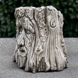 Stone Planter Tree Sculpture Concrete Flower Pot Figurine Cement Plant Statue Outdoor Garden Decoration Front Door Handmade - thumbnail 2