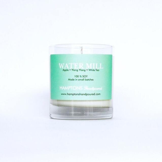 Water Mill 8 Oz. Tumbler Apple Ylang White Tea Hamptons Handpoured Signature Village Series 100% Soy Candle Hand Poured - image 1