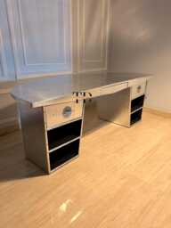 Tieetdye Aviator Desk Aluminum Office With Airplane Inspired Design