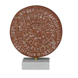 "Phaistos Disk Museum Replica Minoan Palace ""1700B.c. The First Movable Type" - thumbnail 3