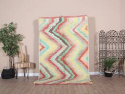 Authentic Boujaad Rug, Soft Moroccan Rug 5x8 Ft - thumbnail 1