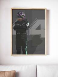 Lewis Hamilton F1 Poster 300 X 400mm - thumbnail 1