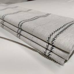 Natural Grey Linen Fabric Sample, Roman Blind Material - thumbnail 4
