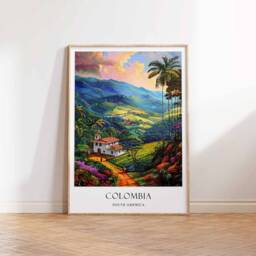 Colombia Poster, Home Decor, Travel Art, South American Wall America Gift, Poster - thumbnail 3