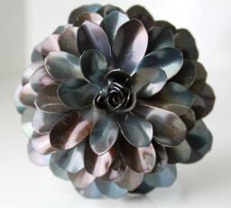 Metal Dahlia, Flower, Unique Gift, L11Th Anniversary, 6Th Anniversary L, 4Th Steampunk - thumbnail 1