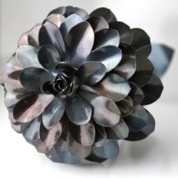 Metal Dahlia, Flower, Unique Gift, L11Th Anniversary, 6Th Anniversary L, 4Th Steampunk - thumbnail 3