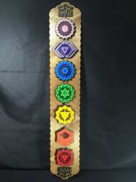 Chakra Wall Art, Flower Of Life, Wooden Hanging, Decoration, Decor, Kundalini Yoga - thumbnail 1