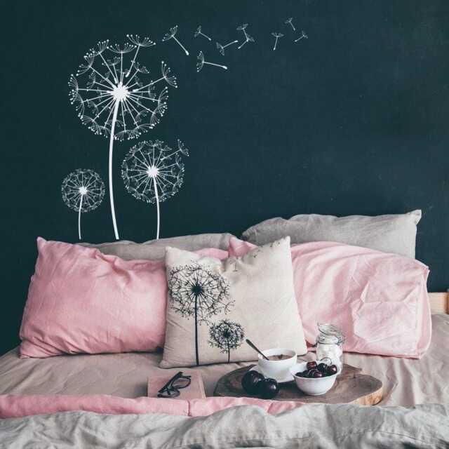 Dandelion Wall Decal Botanical Floral Home Decor Lw24 - image 1