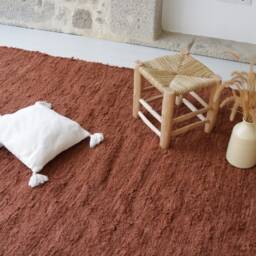 Large Brown Rug 180x250 cm, Chocolate Area Rug, Carpet, Living Room Bohemian Decor, Kids Rustic Scandi Decor - thumbnail 3