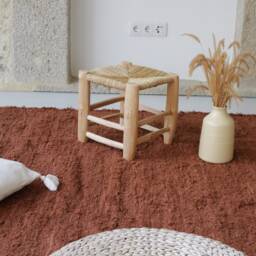 Large Brown Rug 180x250 cm, Chocolate Area Rug, Carpet, Living Room Bohemian Decor, Kids Rustic Scandi Decor - thumbnail 2