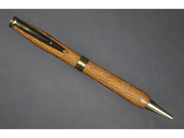 Custom Wooden Pen Lacewood With Gold Fittings - image 1