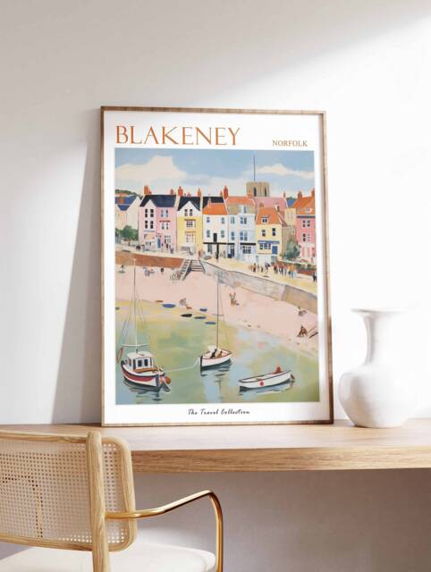Blakeney Travel Poster Norfolk Coastal Art Print - image 1