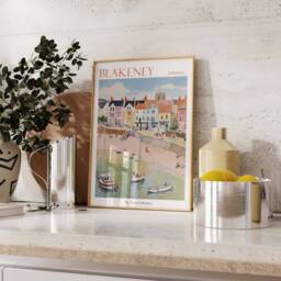 Blakeney Travel Poster Norfolk Coastal Art Print - thumbnail 2