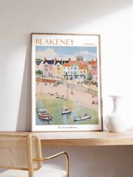 Blakeney Travel Poster Norfolk Coastal Art Print - thumbnail 1
