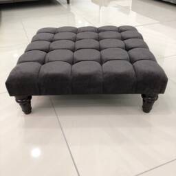 Upholstered Footstool - Coffee Table Available in Various Colors & Fabrics - thumbnail 2