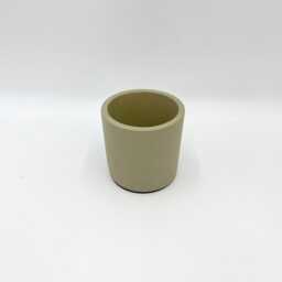 Beige Ceramic Plant Pot, 9cm Indoor Planter - thumbnail 2