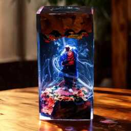 Halloween Ghost Resin Lamp - Spooky Horror Themed Led Light - Figure Face Scene Handcrafted Decor Night - thumbnail 3