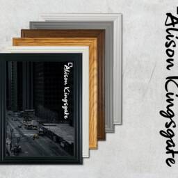 A1 A2 A3 A5 Picture Frame, A4 Frame Gift For Family, Classic Style Square Black White Oak Dark Light Gray Walnut Photo - thumbnail 2