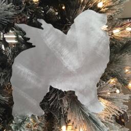 Great Pyrenees Angel, Dog Star Christmas Tree Topper, Wreath Decoration, Holiday Wall Art, Plant Stake, Aluminum