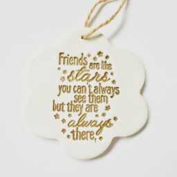 Friendship Quote Ornament Wall Plaque Sentiment Home Decor Meaningful Leaving Absent Thinking Of You Gift Idea For Friends - thumbnail 3