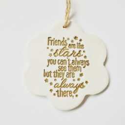 Friendship Quote Ornament Wall Plaque Sentiment Home Decor Meaningful Leaving Absent Thinking Of You Gift Idea For Friends - thumbnail 2