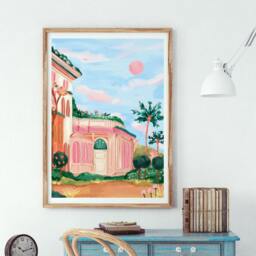 French Riviera Dream Print, France Poster, A5/A4 A3 - thumbnail 2