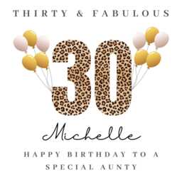 Personalised Aunty 30Th Birthday Candle Gift Cards Hamper Gifts For Her B - thumbnail 4