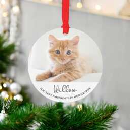 Personalised Cat Photo Memorial Ornament Christmas Tree Ornament - thumbnail 3