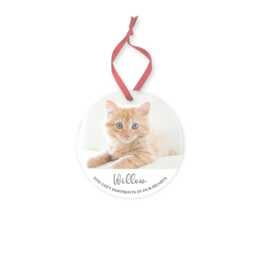 Personalised Cat Photo Memorial Ornament Christmas Tree Ornament - thumbnail 4
