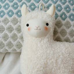 Llama Music Box With A Custom Melody - Handmade Baby Gift For Baby's Birth Or Baptism, Stuffed Animal Made Of Cotton Plush, Personalized - thumbnail 2