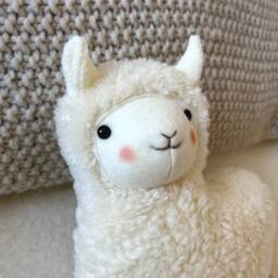 Llama Music Box With A Custom Melody - Handmade Baby Gift For Baby's Birth Or Baptism, Stuffed Animal Made Of Cotton Plush, Personalized - thumbnail 3