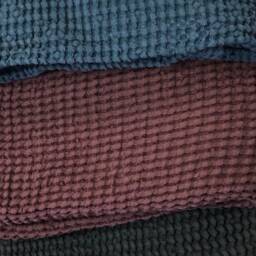 Thick Blanket, Linen & Cotton Blend Blanket, Voluminous Throw, Natural Coverlet, Daybed Christmas Gift - thumbnail 3
