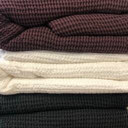 Thick Blanket, Linen & Cotton Blend Blanket, Voluminous Throw, Natural Coverlet, Daybed Christmas Gift - thumbnail 2