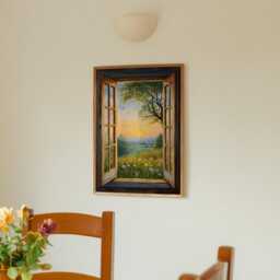 Open Window Henri Matisse Print, Style Fauvism Painting, Modern Exhibition, To Countryside Fields View, Floral Meadow - thumbnail 3