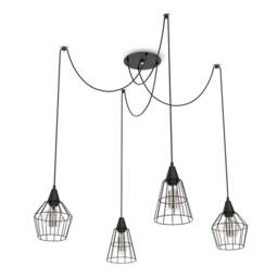 4 Cages Spider Chandelier Industrial Pendant Light Chandelier Cage Modern Lighting Kitchen - thumbnail 3