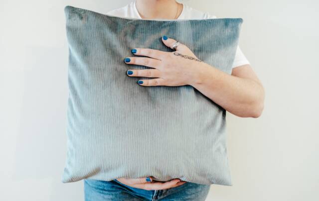 Chateau Blue Teal Textured Luxury Velvet Cushion Cover Only - image 1