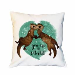 Pillow Otter Couple You Are My Otter Half Ks132 - thumbnail 2