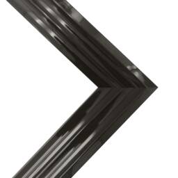 Firenza Gloss Black Photo Frame With White Double Mount - thumbnail 2