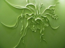 Bas Relief Sculpture, Relief Wall Art, Abstract Art Wall Flowers, 3D Flower Plaster 3D - thumbnail 1