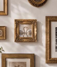 Ornate Gold Picture Frame, Antique, Vintage Style Photo Frame 6x6