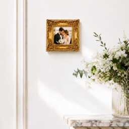 Ornate Gold Picture Frame, Antique, Vintage Style Photo Frame 6x6 - thumbnail 3