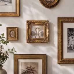 Ornate Gold Picture Frame, Antique, Vintage Style Photo Frame 6x6 - thumbnail 2