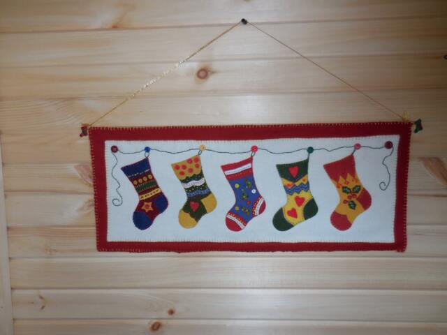 And The Stockings Were Hung Wall Hanging - image 1