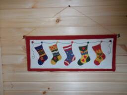 And The Stockings Were Hung Wall Hanging