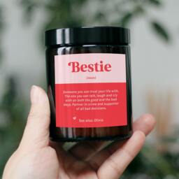 18Th 21st 30Th Birthday Gift For Best Friend Bestie Her - Special 40Th Present Sister Cousin Noun Meaning Personalized Candle - thumbnail 2