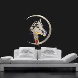Comtemporary Metal Horse Sculpture By Artist Tony Viscardi - thumbnail 3