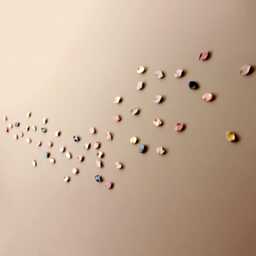 Porcelain Petal Wall Art Summer Breeze - Pink, Gold, Brown & Copper Ceramic Sculpture - 50 - thumbnail 1