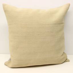 Large Kilim Pillow Cover 24x24, Handmade Turkish Rustic Throw - thumbnail 2
