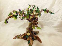 Personalized Gift Tree - Made With Love, Wire, Beads, Clay Pick Your Own Color, Leaves, Style, Personal Message, Charms, Beads